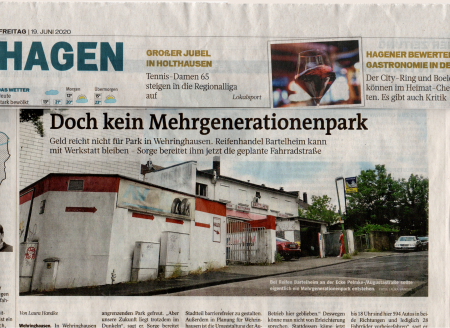 Westfalenpost-Artikel vom 19.06.2020